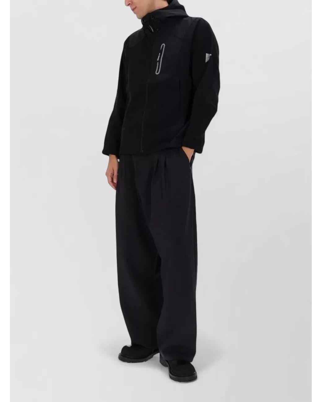 And Wander Black Hooded Jacket for men
