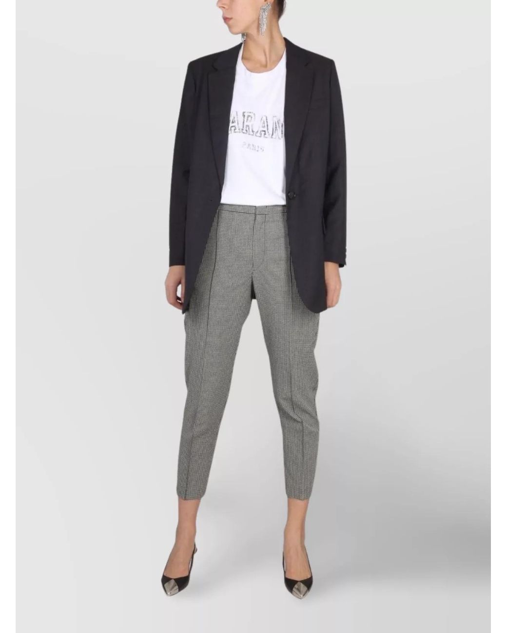 Isabel Marant Gray Cropped Trousers