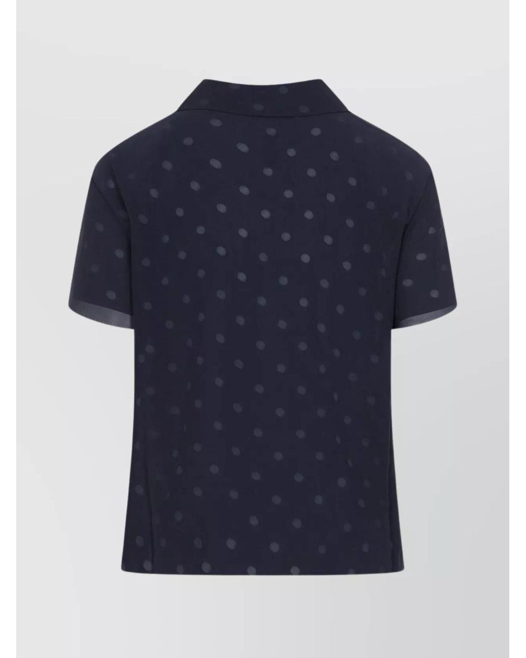 Acne Blue Polka Dot Print Blouse