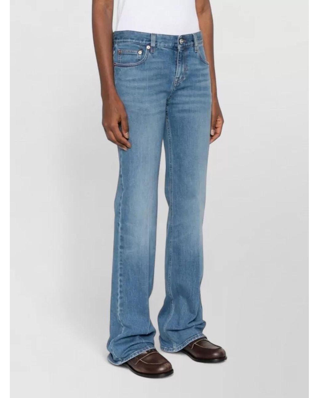 Gucci Blue Denim Flared Jeans