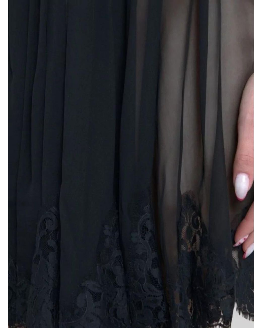 Dolce & Gabbana Black Silk Mini Nightdress