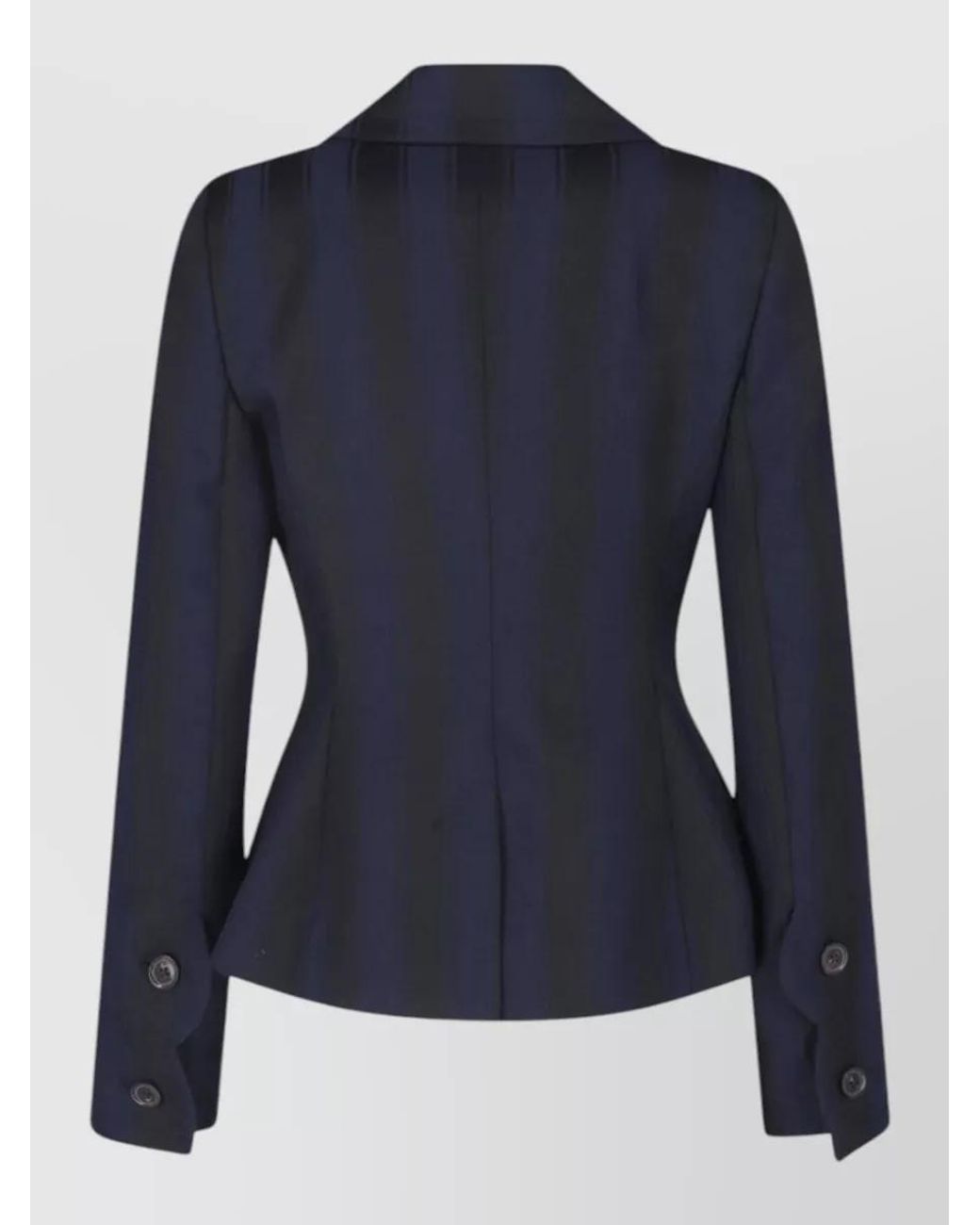 Vivienne Westwood Blue Striped Double-Breasted Wool Blazer