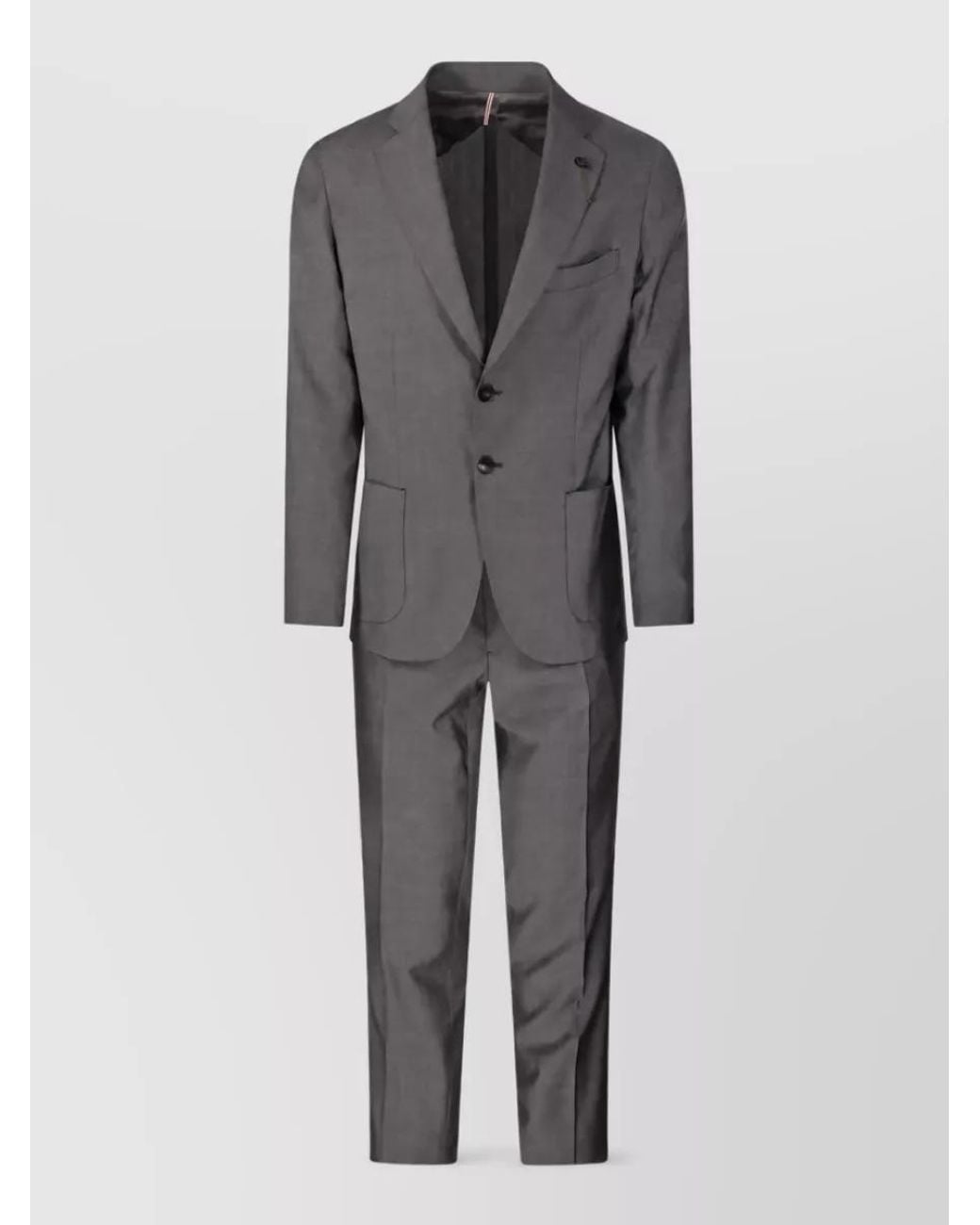 Santaniello Gray Wool Suit for men