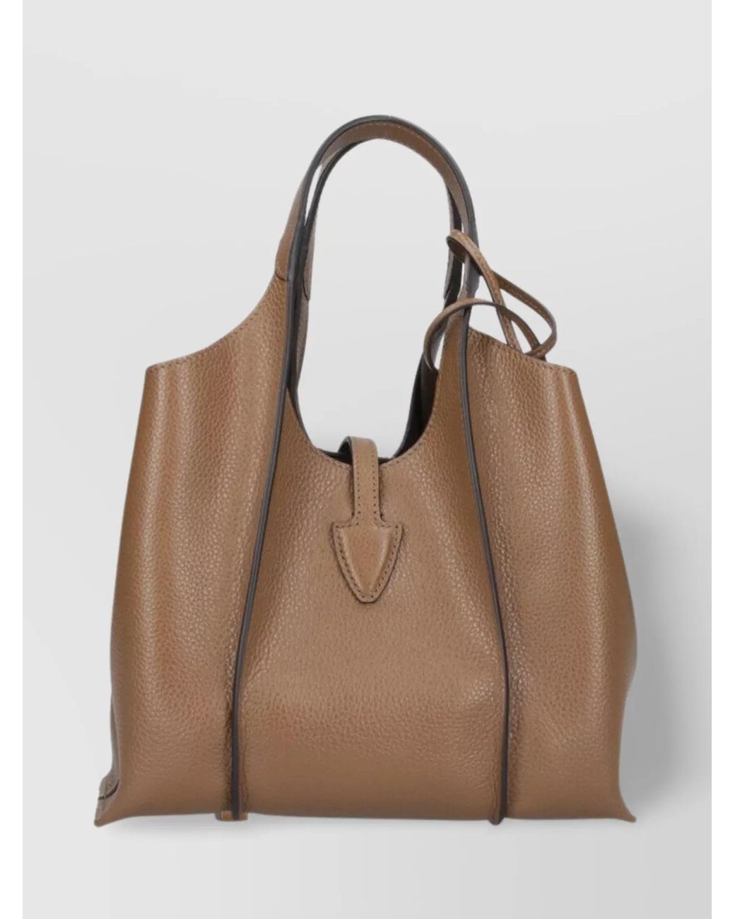Tod's Brown T Timeless Mini Leather Shoulder Bag