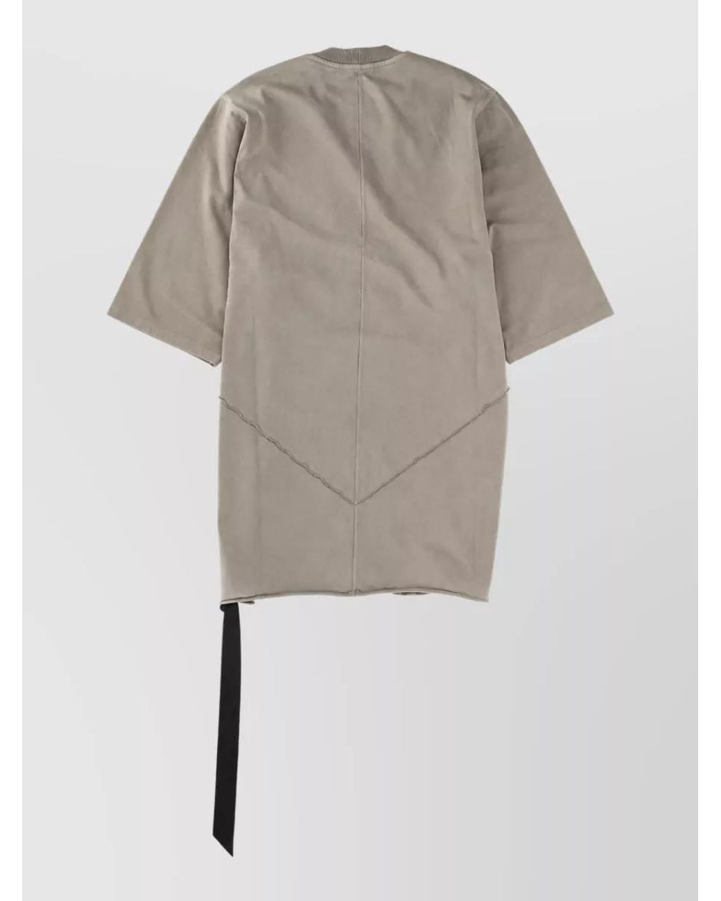 Rick Owens Gray Cotton Jumbo T-Shirt for men