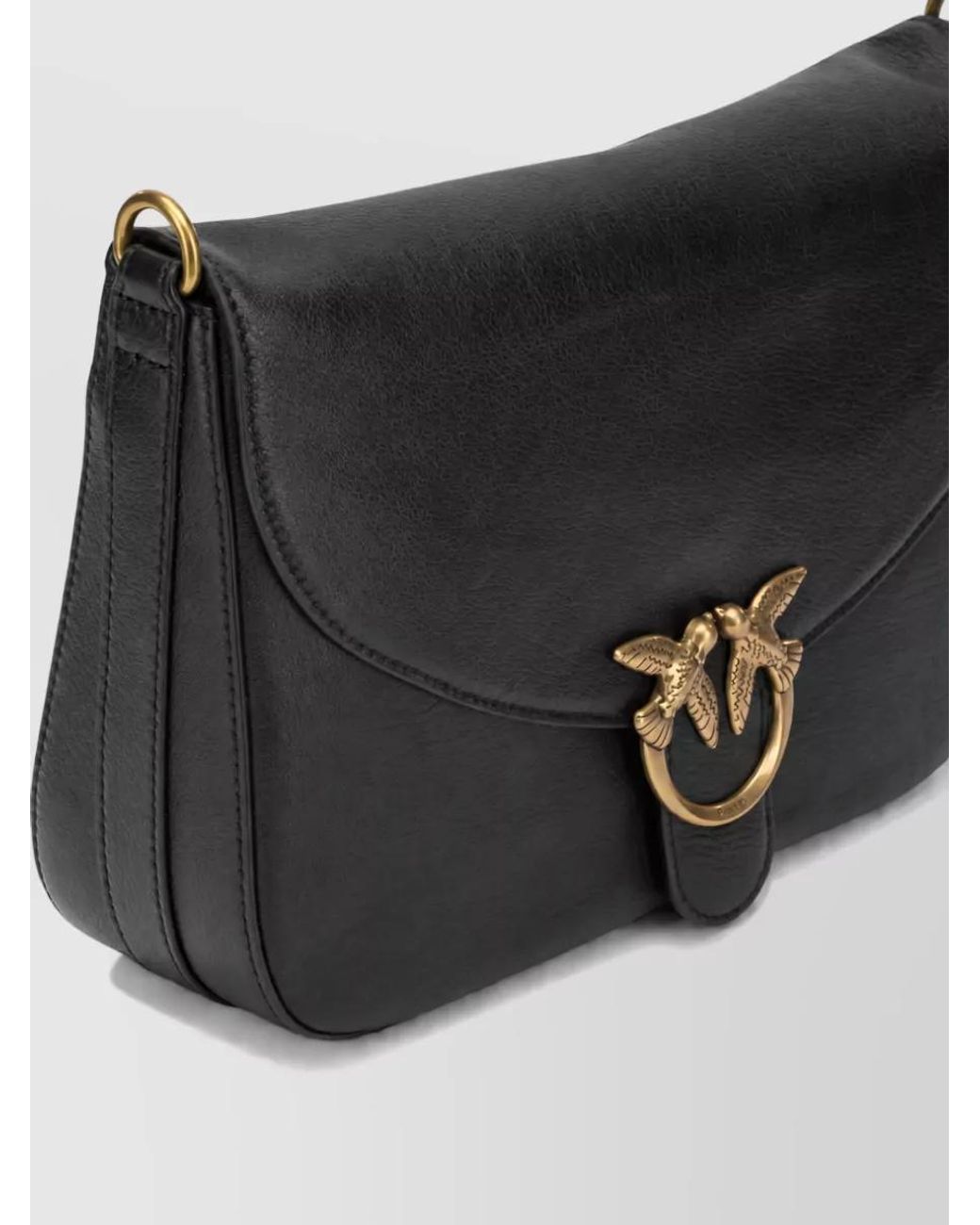Pinko Black Love Bag Leather Cross-Body Bag