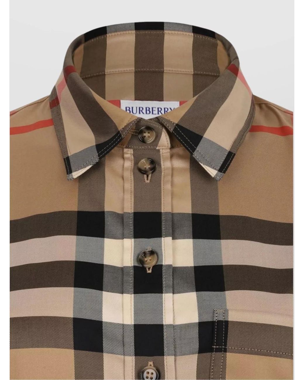 Burberry Multicolor Embroidered Cotton Shirt