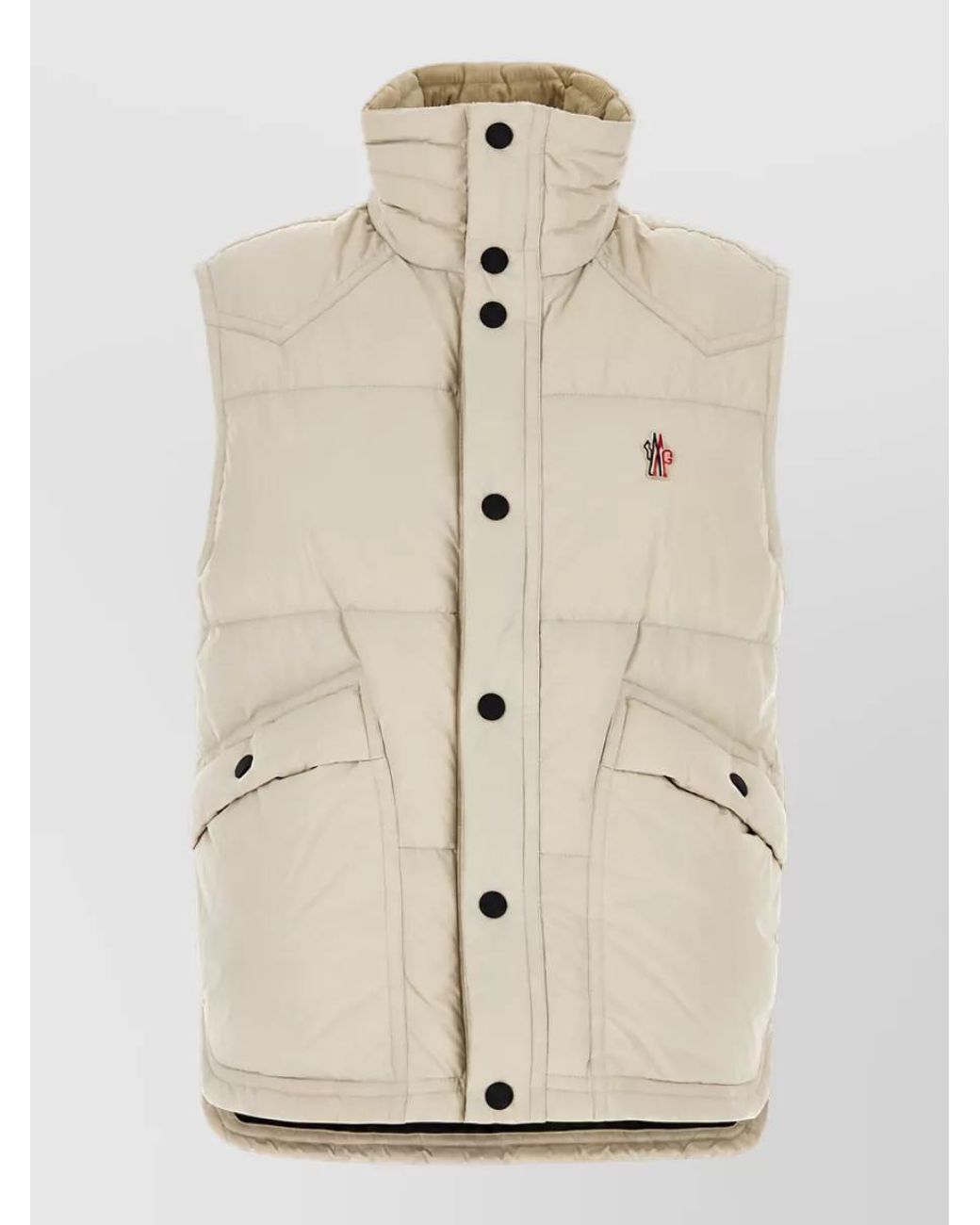 Moncler Natural Sleeveless Down Padded Jacket for men