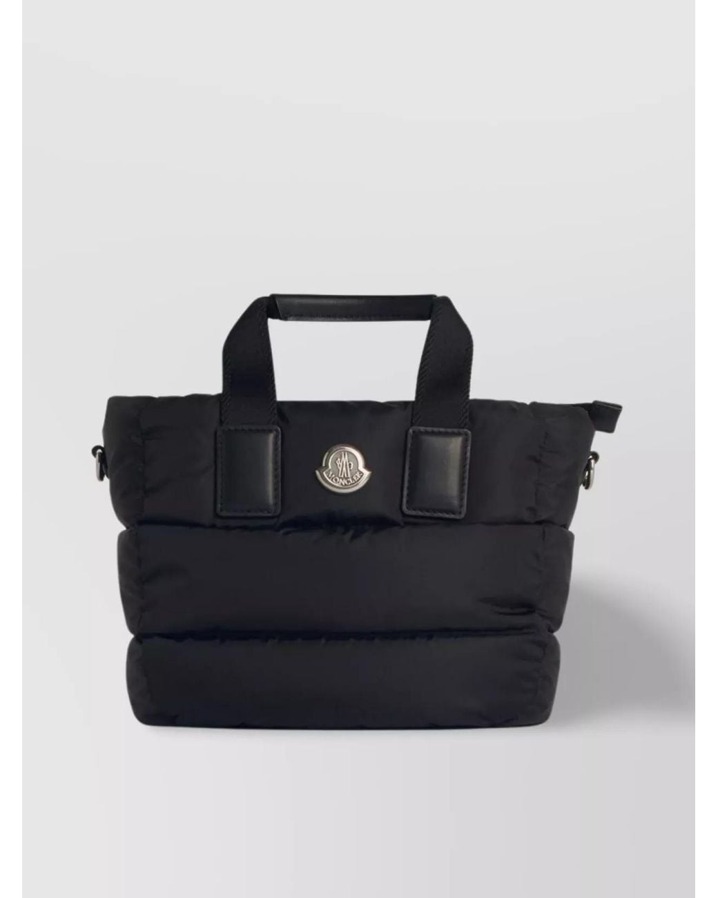 Moncler Blue Caradoc Small Nylon Quilted Tote Bag