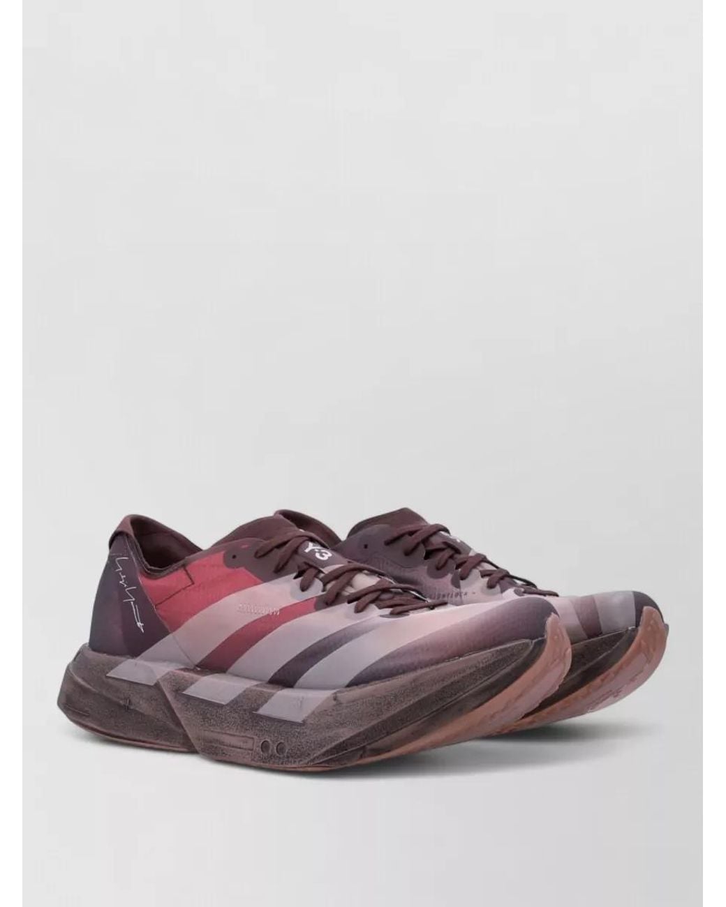 Y-3 Purple Adios Pro 4 Lace-Up Sneakers
