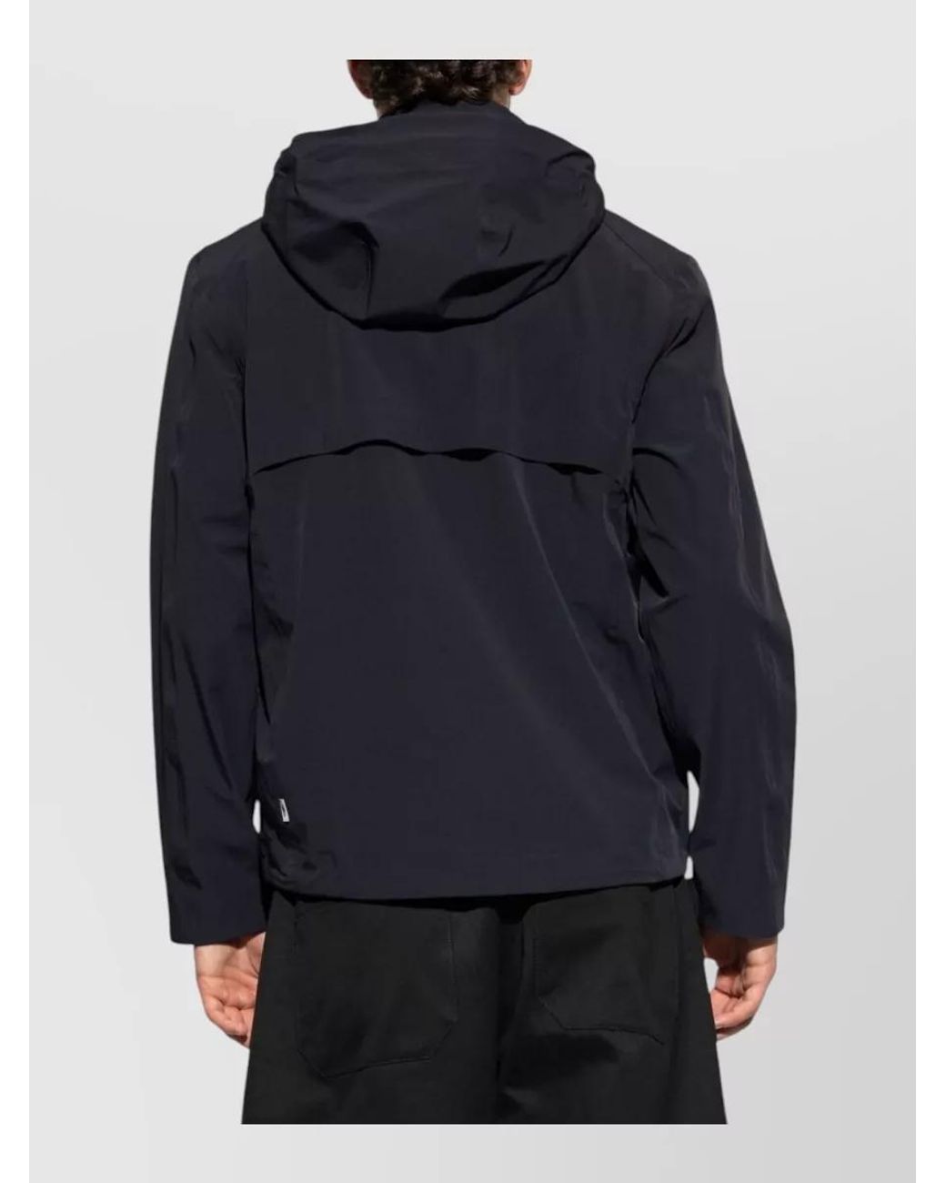 Paul Smith Blue Padded Hooded Zip-Up Jacket for men