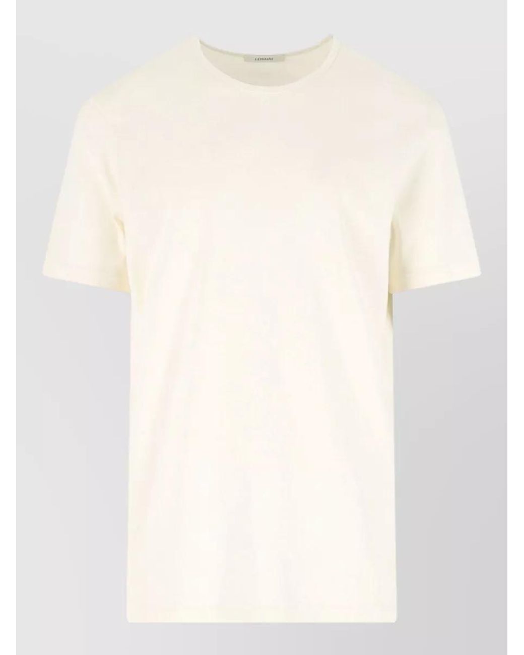 Lemaire Natural Cotton Short-Sleeve T-Shirt for men