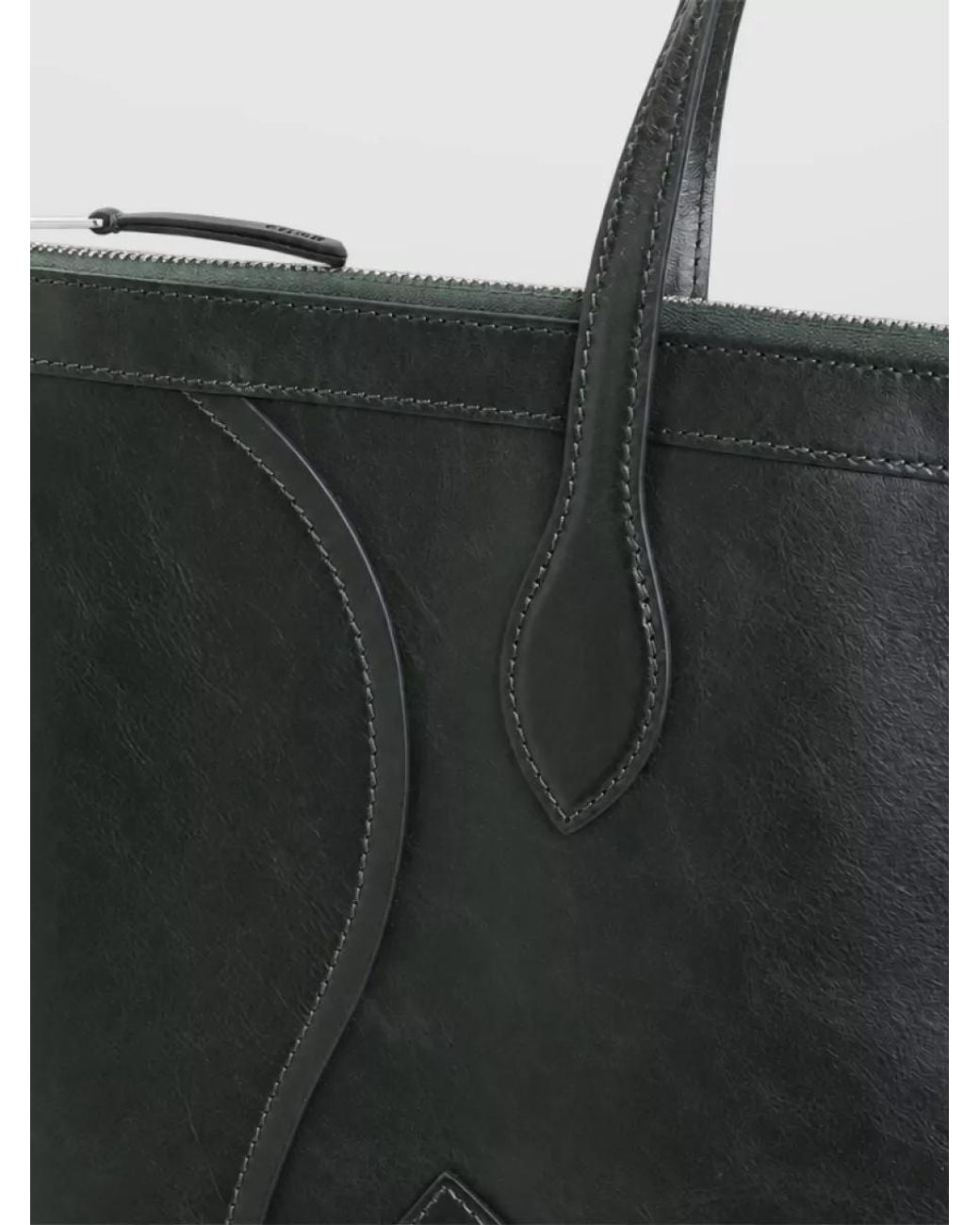 Céline Black Calf Leather Medium Cabas Vertical Tote Bag
