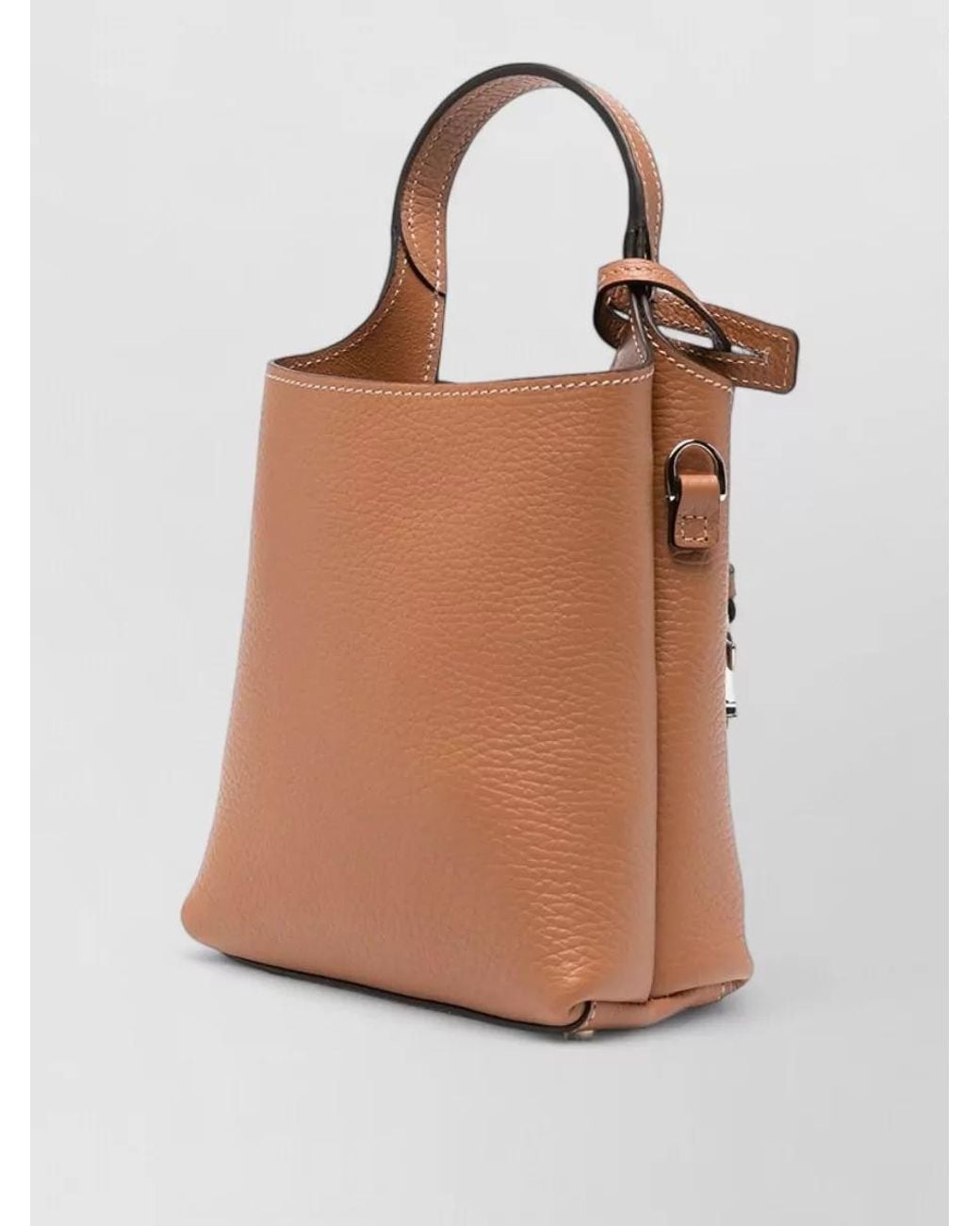 Tod's Brown Micro Hammered Leather Mini Bag