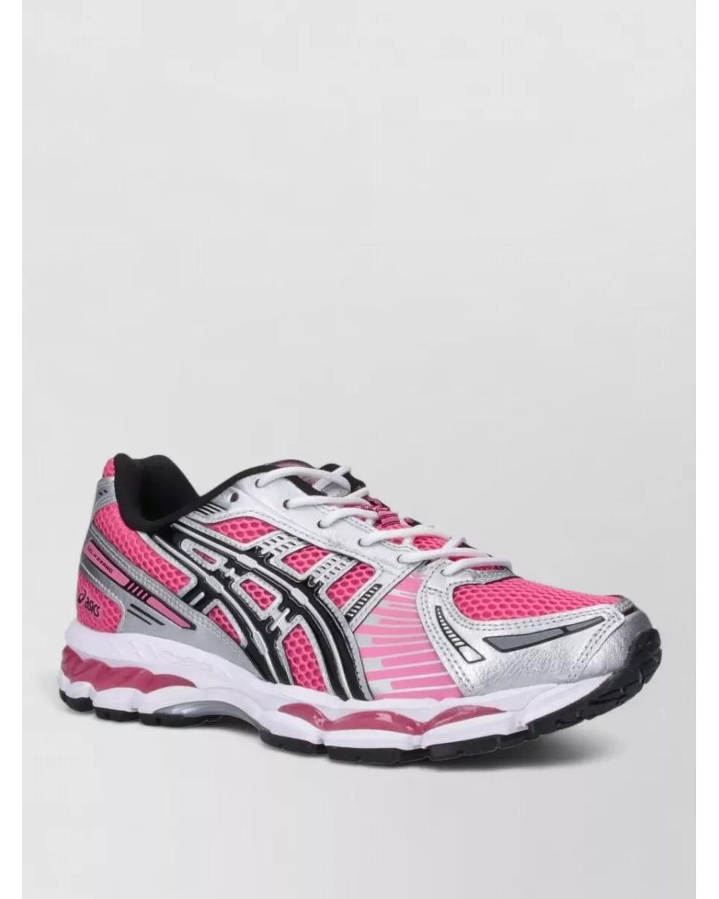 Asics Pink Synthetic Leather Low Top Sneakers