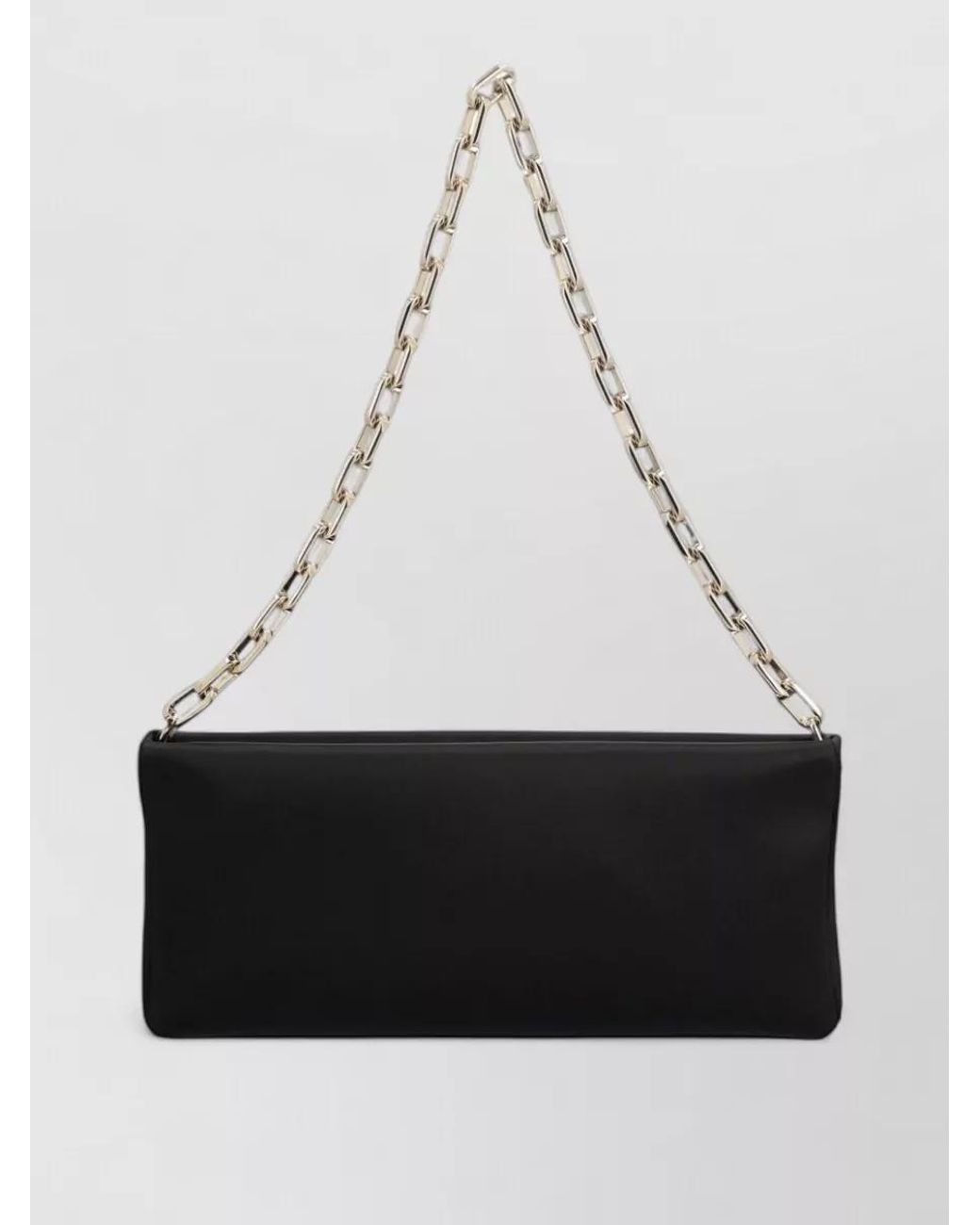 Christian Louboutin White Satin Crystal-Embellished Clutch Bag