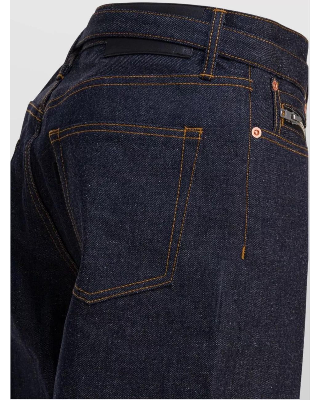 Sacai Blue Cotton Relaxed-Fit Straight-Leg Trousers for men