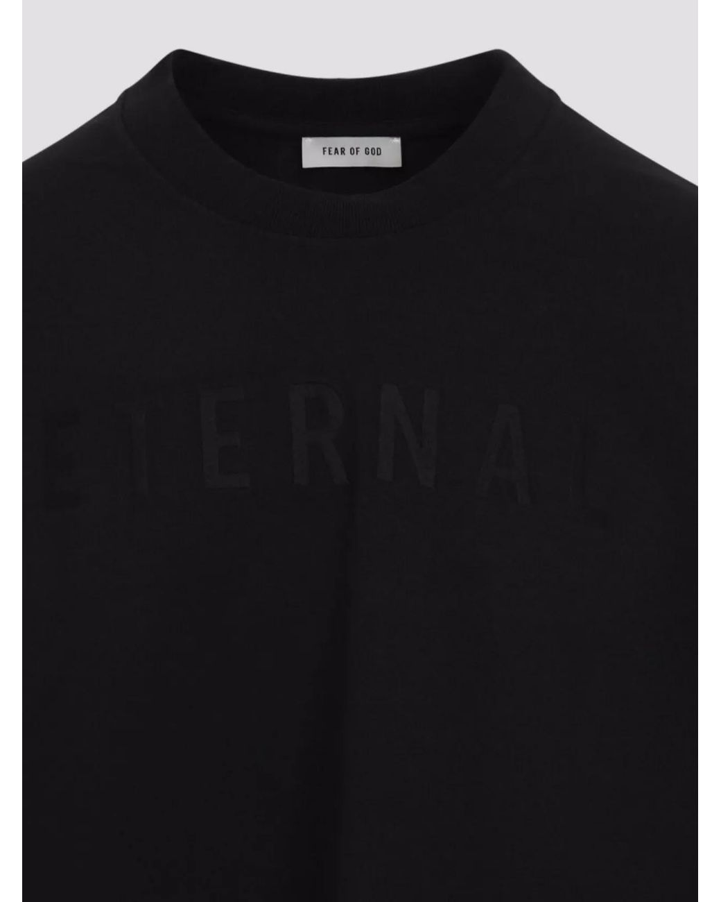 Fear Of God Black Cotton Long-Sleeve T-Shirt for men
