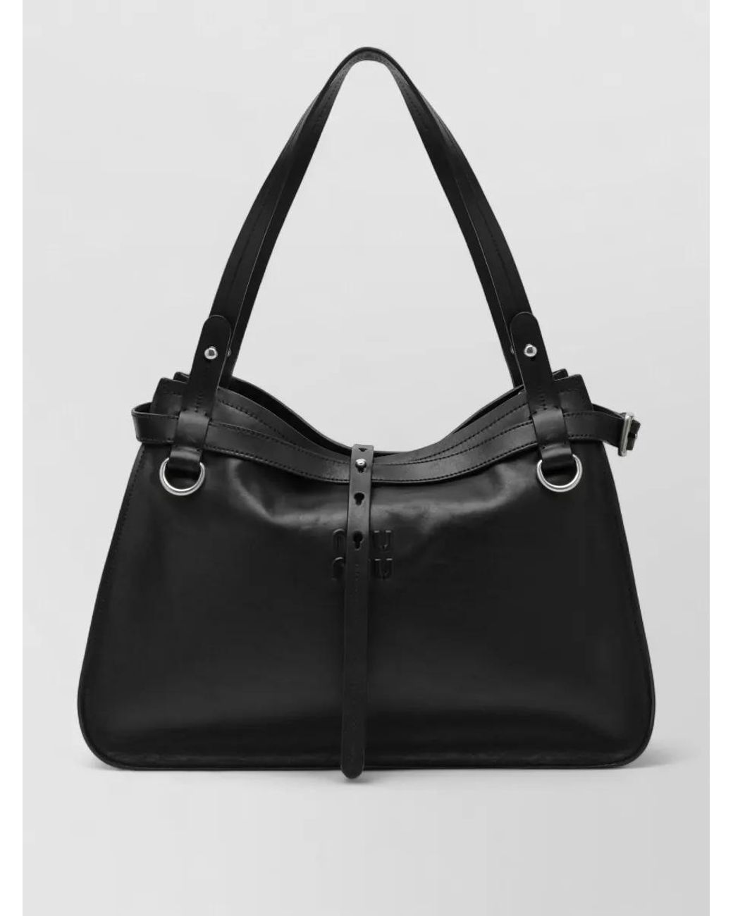 Miu Miu Black Na Shoulder Bag