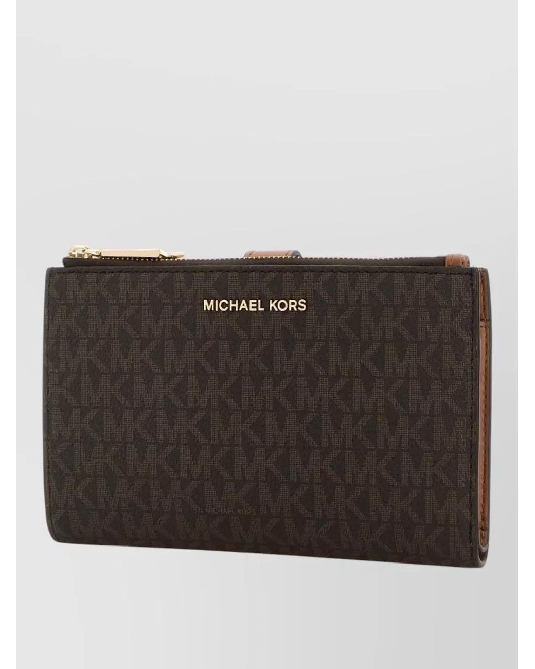Michael Kors Brown Printed Canvas Wallet