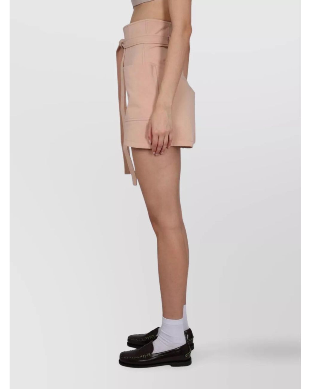 Philosophy Pink High-Rise Tailored Shorts