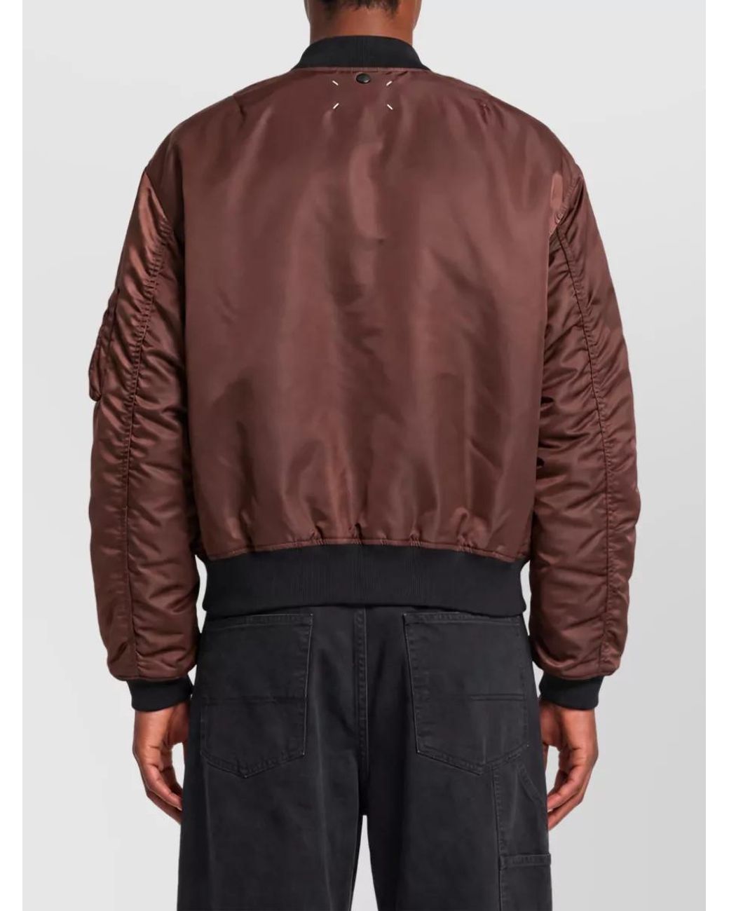 Maison Margiela Red Reversible Quilted Bomber Jacket for men