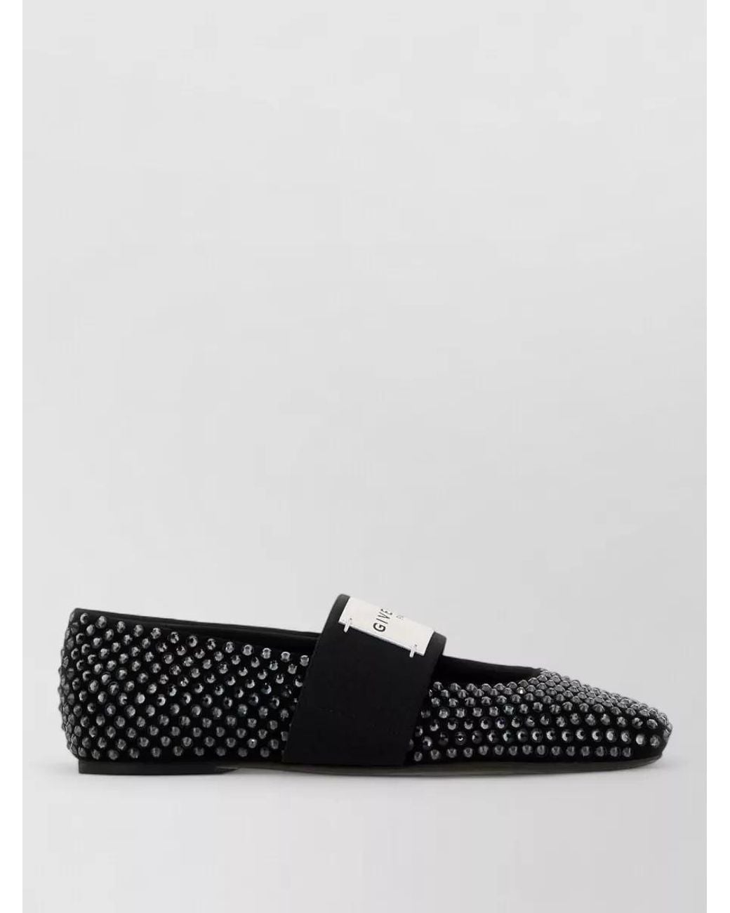 Givenchy White Suede Square Loafers Flat Sole Studded