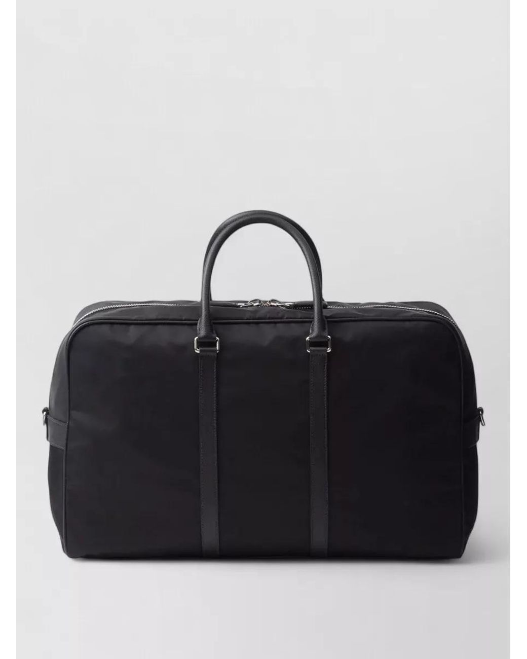 Prada Black Recycled Nylon Travel Bag for men