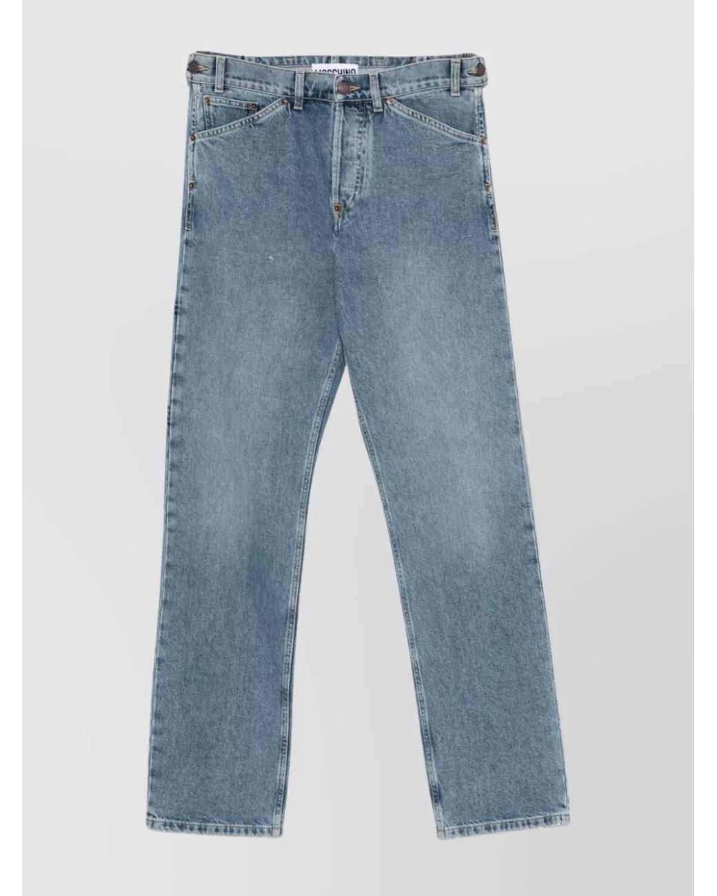 Moschino Blue Straight-Leg Jeans for men
