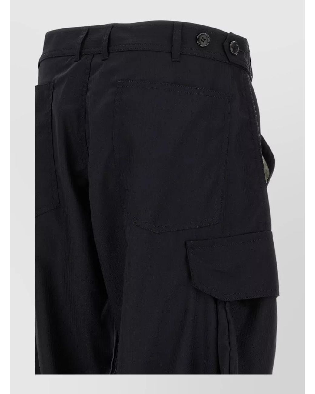 Comme des Garçons Blue Pinstriped Cargo Pants for men