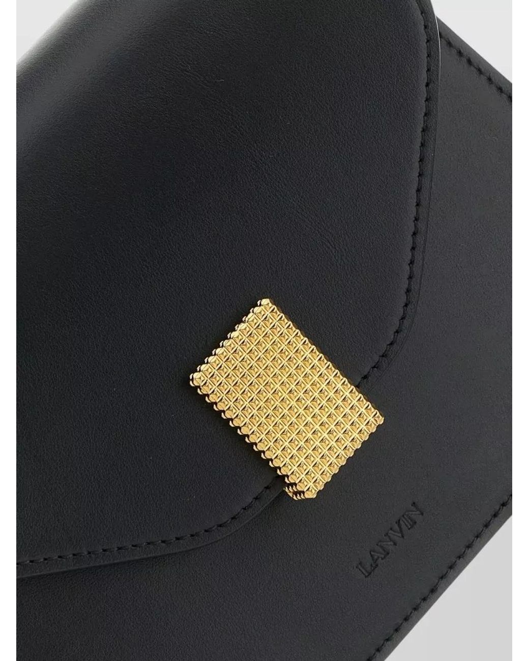 Lanvin Black Concerto Leather Shoulder Bag