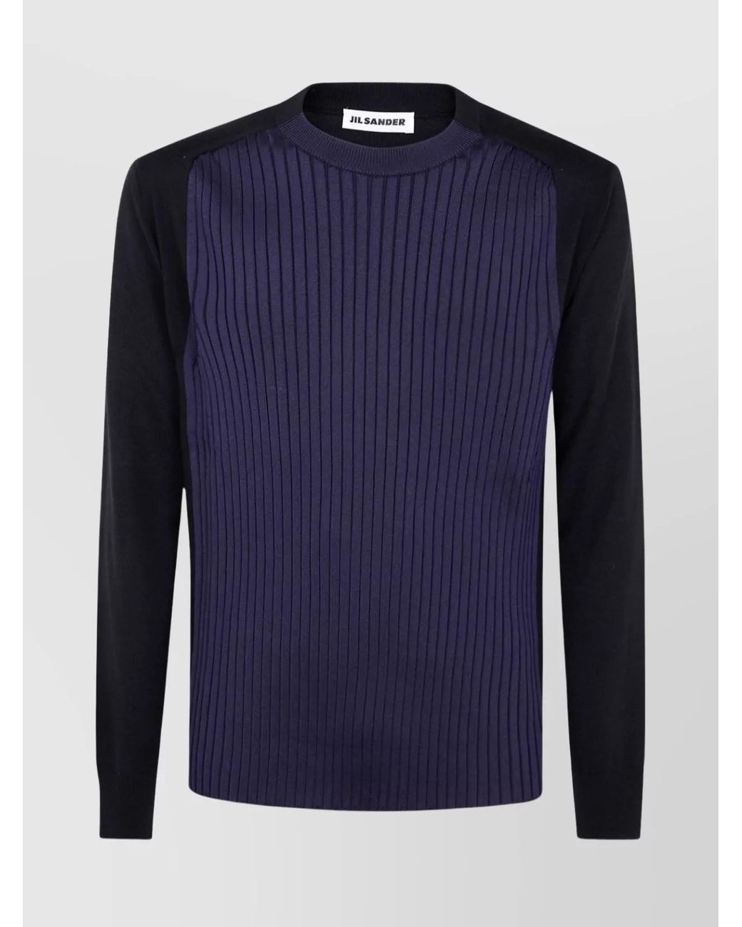 Jil Sander Blue Virgin Wool Jumper for men