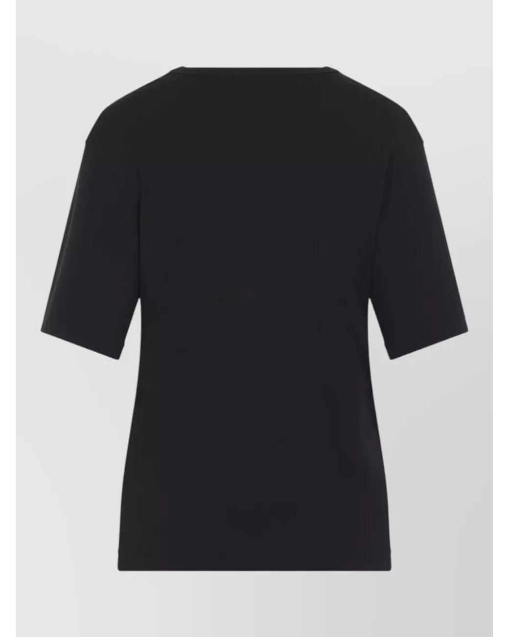 Lemaire Black Ribbed T-Shirt