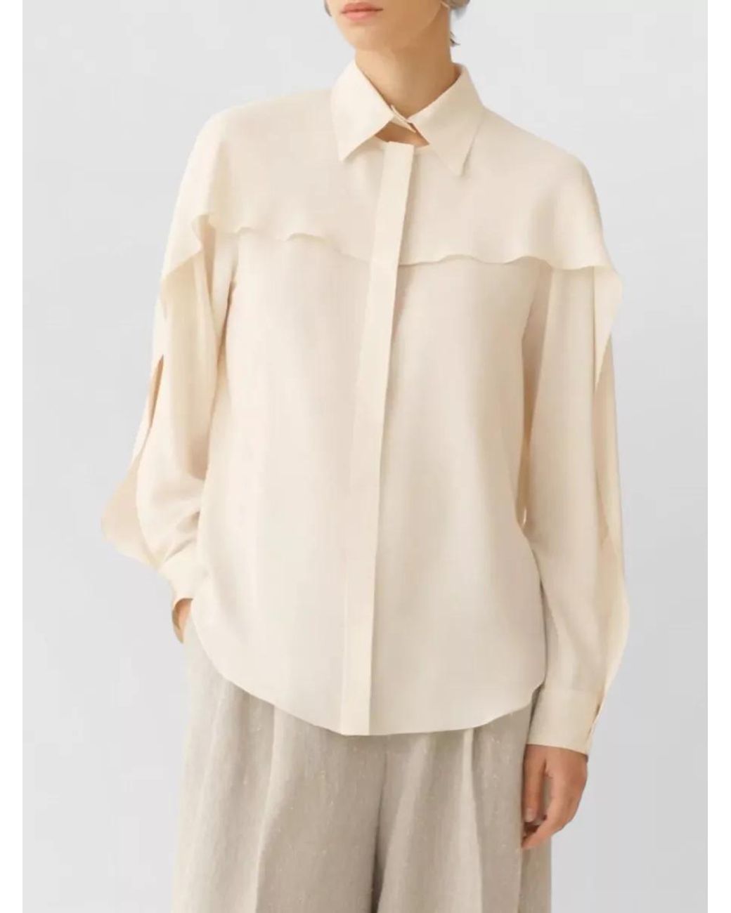 Fabiana Filippi Natural Silk Blend Blouse