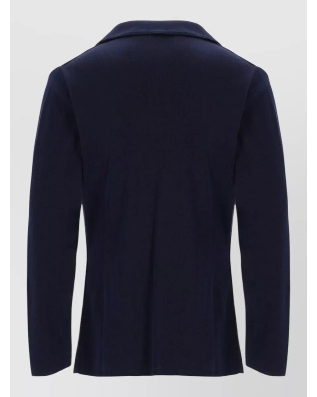 Lardini Blue Cotton Knitted Blazer for men
