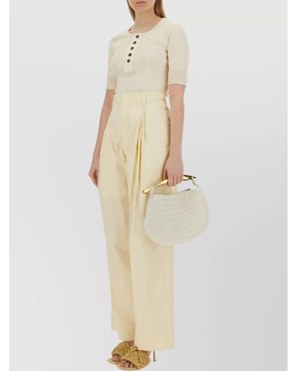 Bottega Veneta Natural Jersey T-Shirt