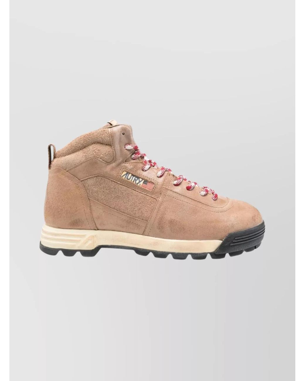 Autry Pink Suede Leather Ankle Boots for men