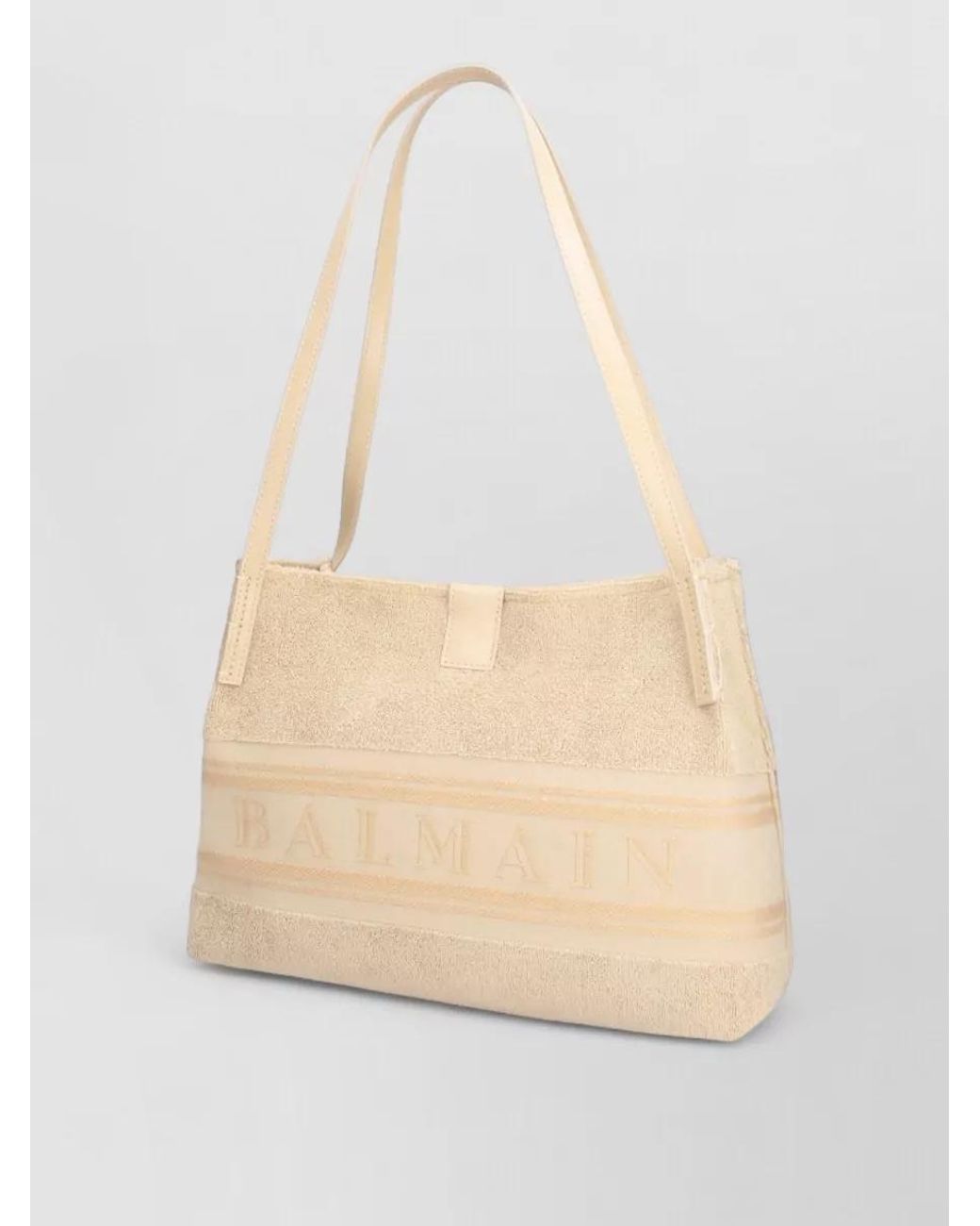 Balmain Natural Cotton Shoulder Bag