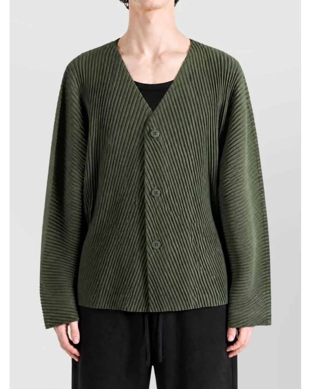 Homme Plissé Issey Miyake Green Shirt for men