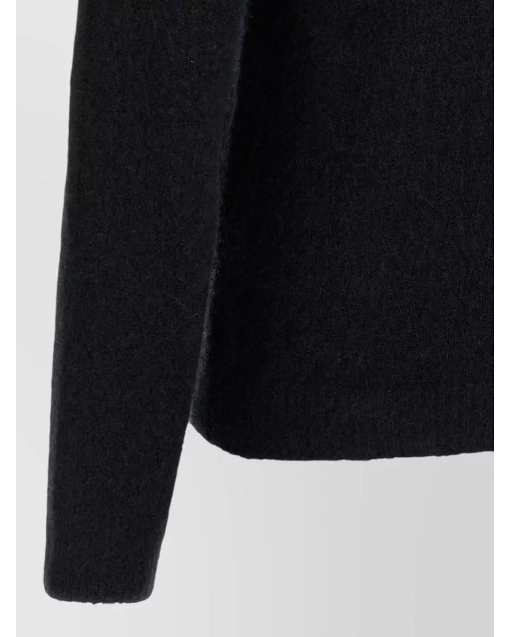 Roberto Collina Blue Cashmere Silk Ribbed Crewneck Sweater for men