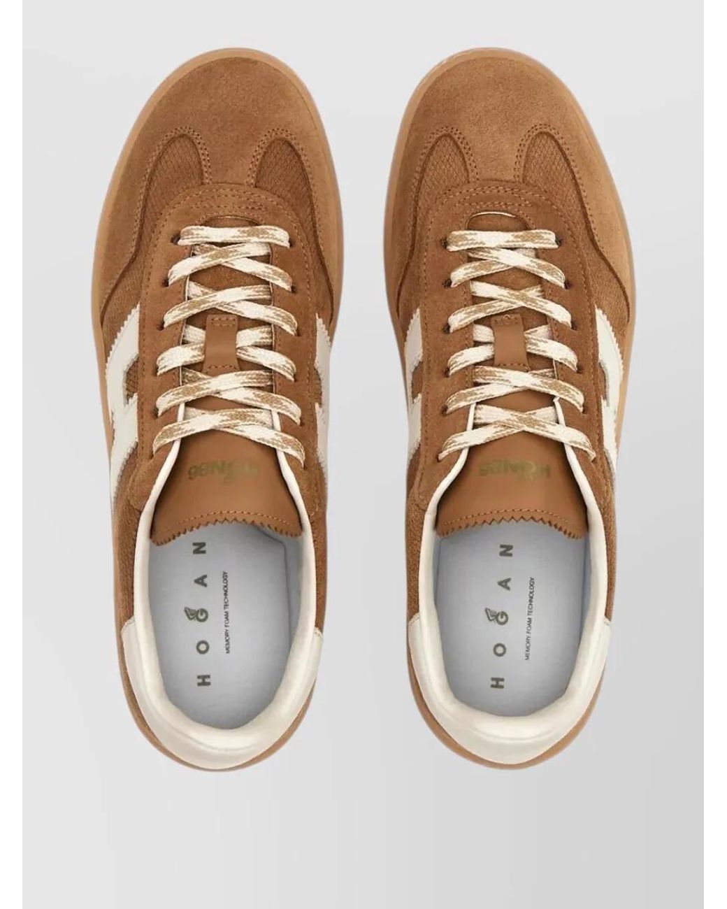 Hogan Brown Cool Leather Sneakers