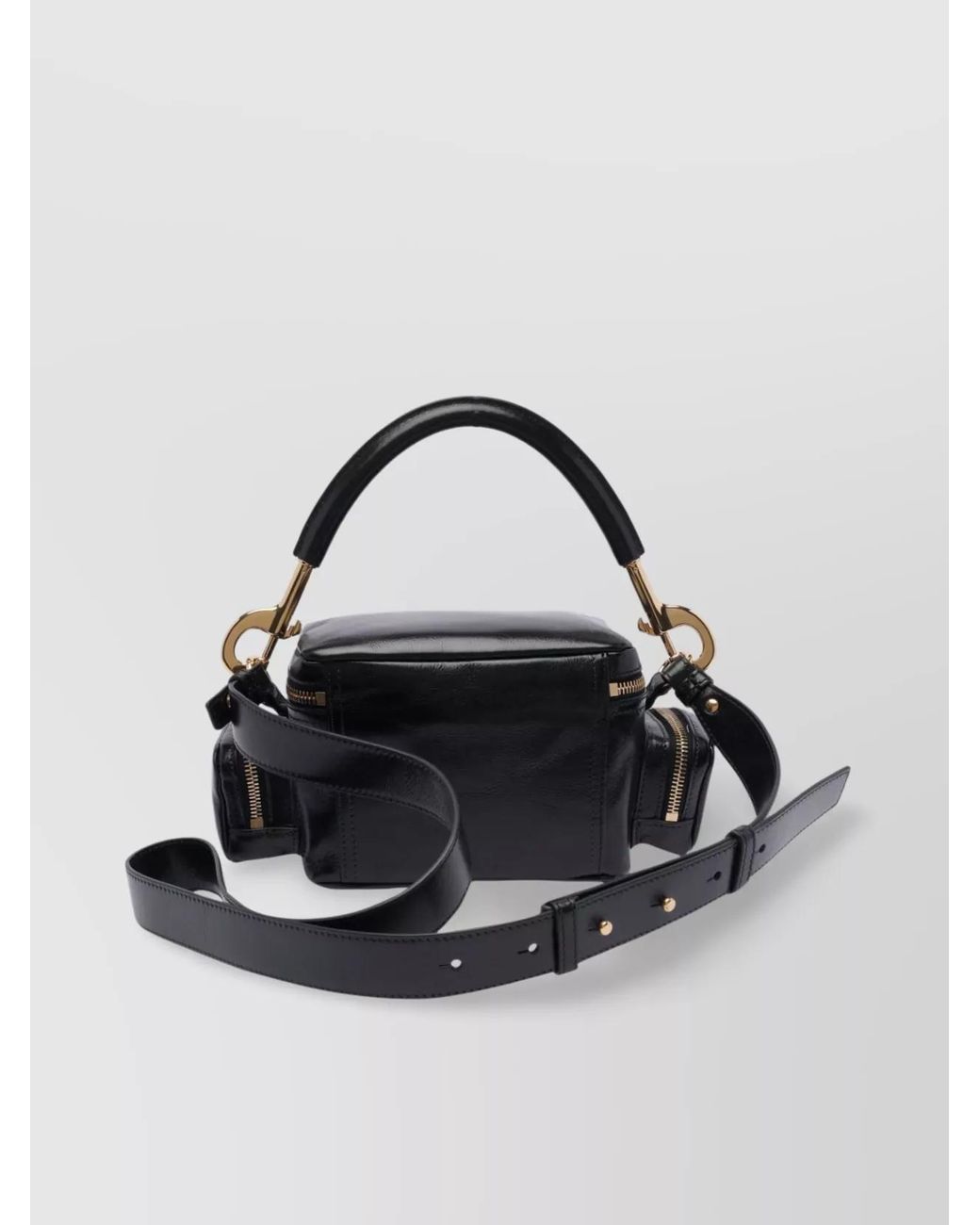 Chloé Metallic Camera Bag Small Leather Shoulder Bag