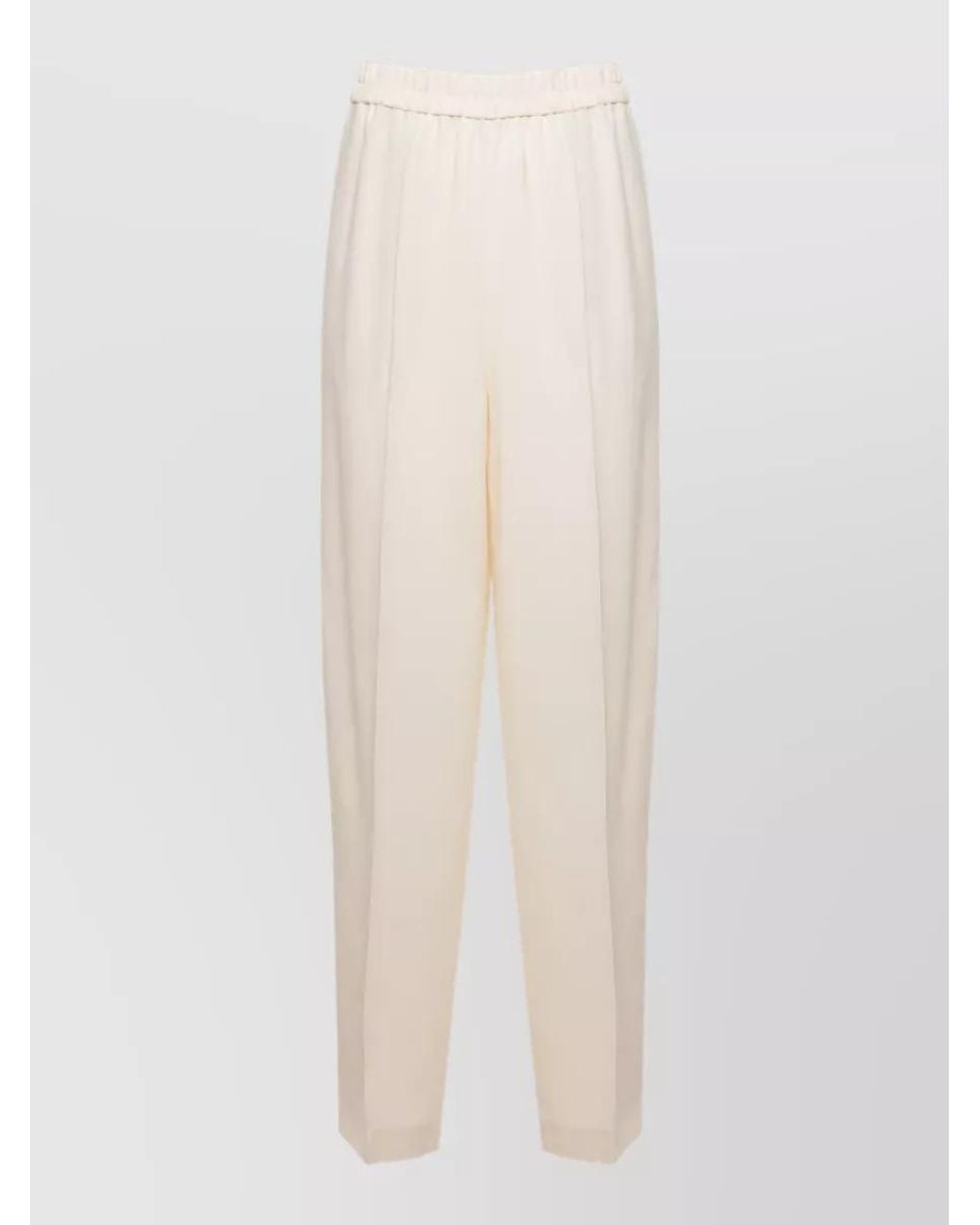 Fabiana Filippi White Straight-Leg Lounge Trousers