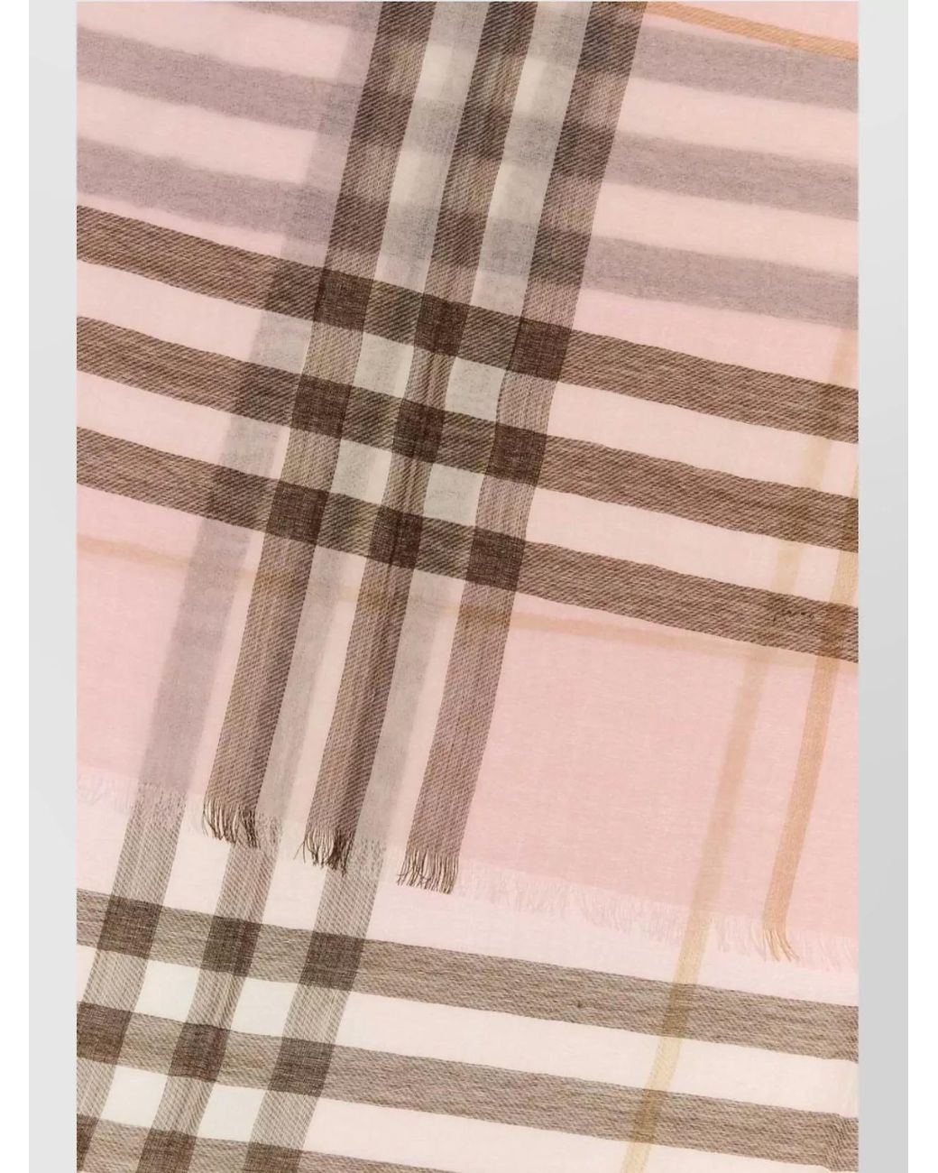 Burberry Multicolor Wool Checked Scarf