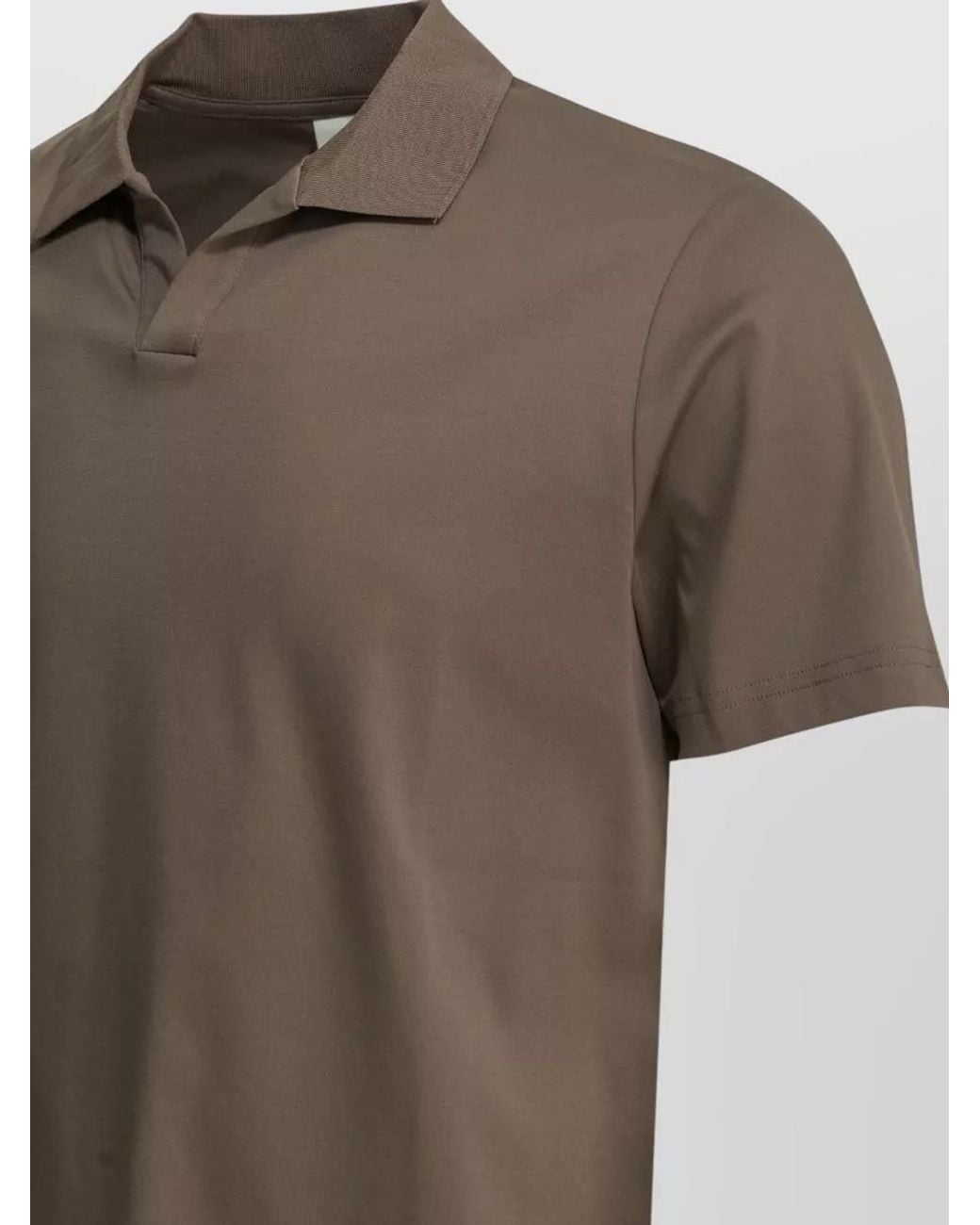 NN07 Brown Organic Cotton Short-Sleeve Polo Shirt for men