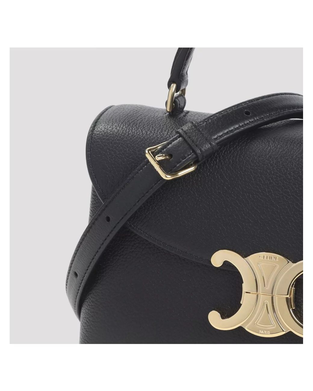 Céline Black Calfskin Shoulder Bag