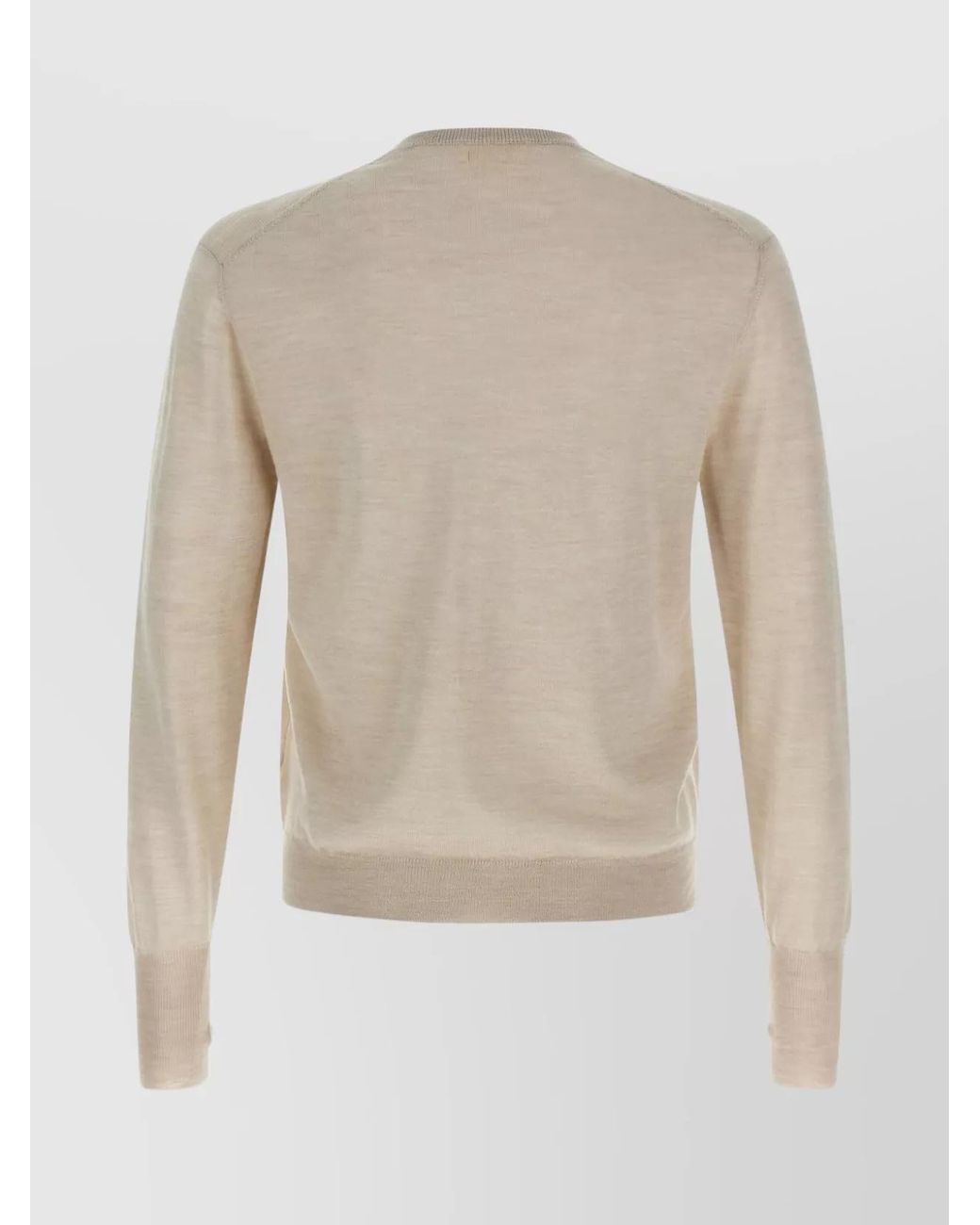 Ma'ry'ya White Wool And Silk Jumper for men