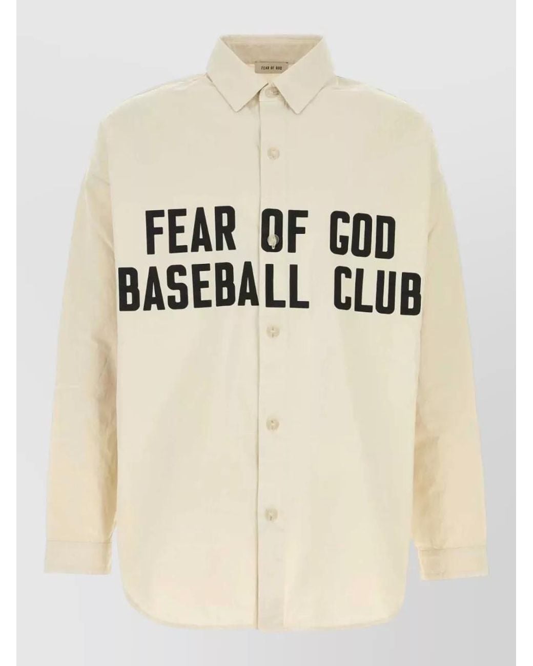 Fear Of God Natural Cotton Oversized Shirt for men