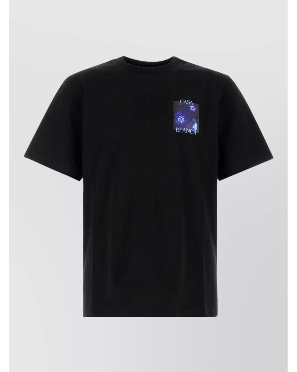 Casablanca Black Cotton T-Shirt for men