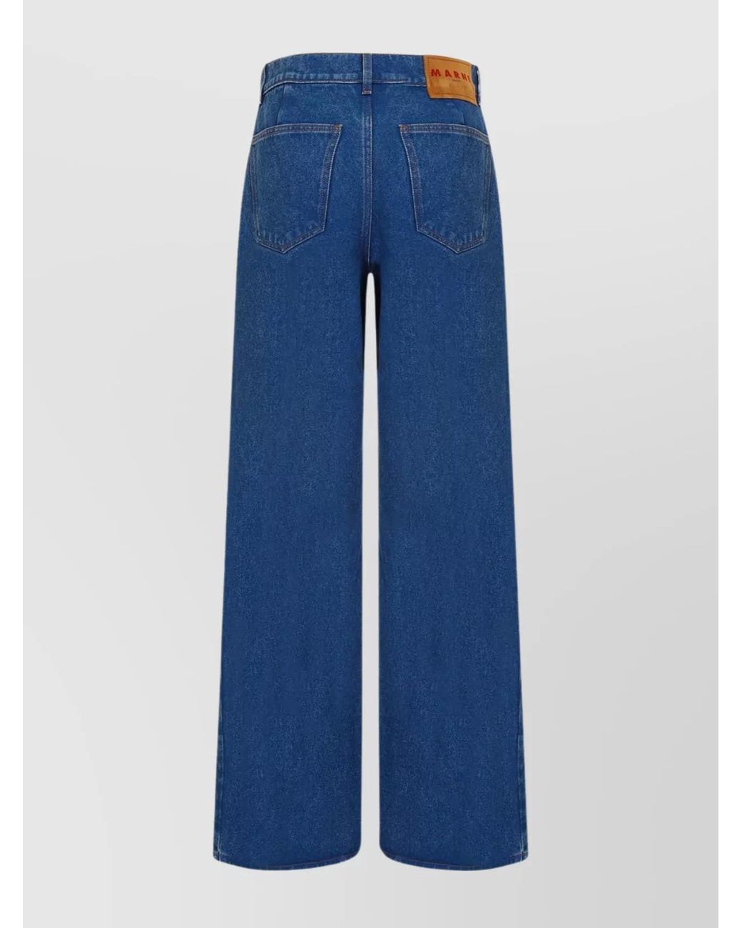 Marni Blue Denim Wide-Leg Trousers